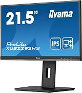 iiyama XUB2293HS-B5 21.5" Full HD IPS 4ms FreeSync LCD Monitor 150mm HA Stand view 2