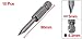 uxcell® 10 Pcs 50mm Length Magnetic 3mm Width Slotted Tip Screwdriver Bits