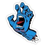 Santa Cruz Hand (Size W7.5 x H9.7 Centimeter) Car Motorcycle Bicycle Skateboard Laptop Luggage Vinyl Sticker Graffiti Decal Bumper Sticker