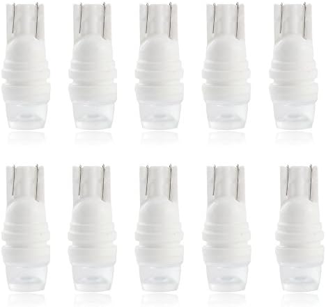 YOOSEN White T10 W5W 168 194 2825 LED Bulbs For Car Interior Map or Dome Light Pack of 10