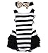 Newborn Baby Girls Lace Striped Jumpsuit Romper Playsuit + Headband Outfits