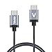 USB C, Veckle 6.6ft USB C to USB C Braided Cable