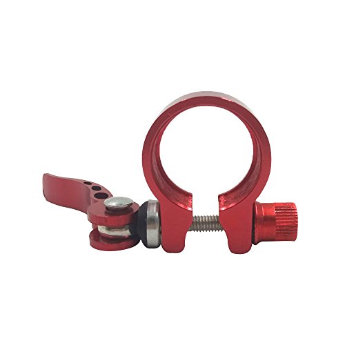 superdream Bike Bicycle Aluminum Quick Release Seat Post Clamp (34.9mm Red) - Thumbnail 2