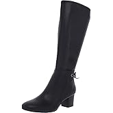 Charter Club Womens Jaccque Faux Leather Mid-Calf Boots Black 6 Medium (B,M)