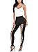 Dearlovers Womens Soft High Waisted Tummy Control Yoga Pants Lace Up Workout Stretch Runung Active Leggings Black S