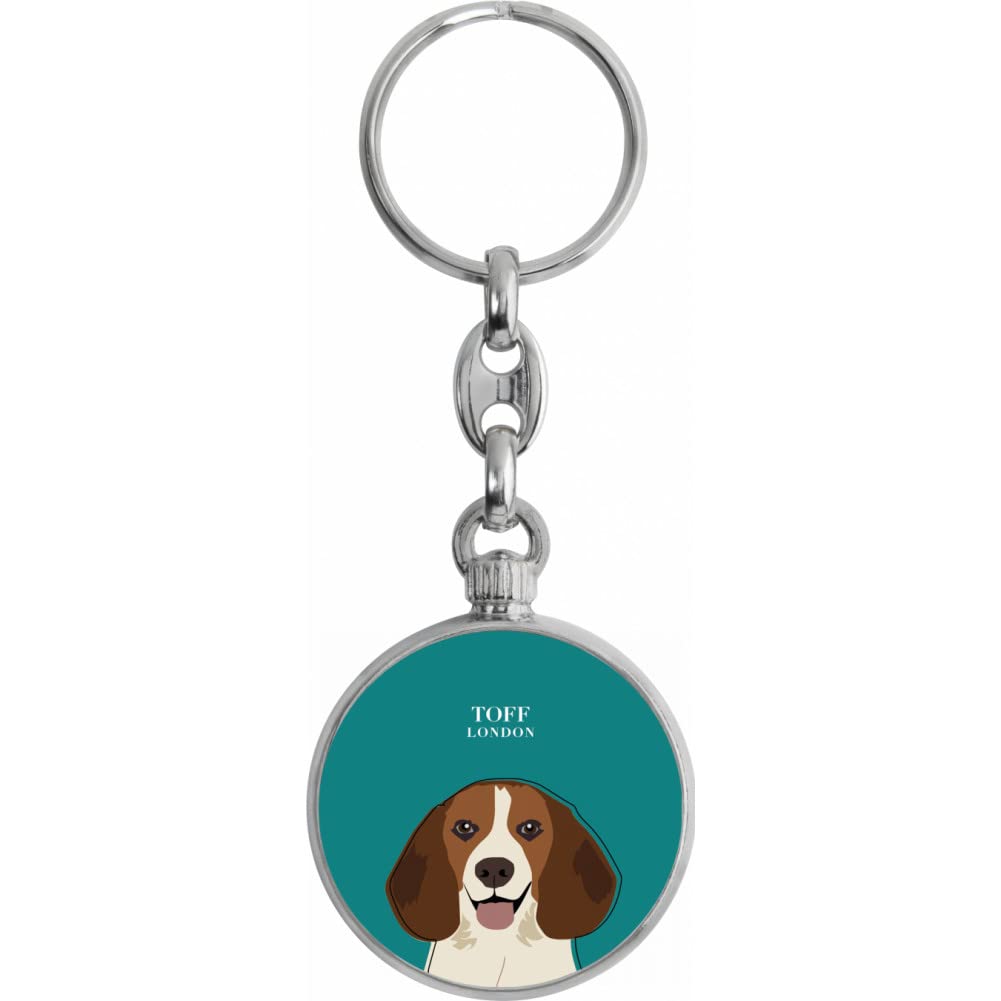 Toff London Beagle Dog Head Keyring