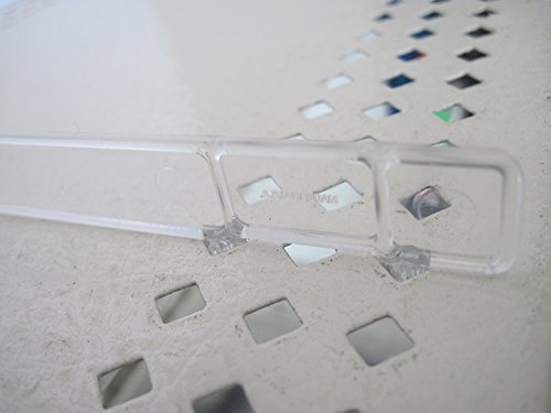 Clear Plastic Gondola Shelf Dividers, Universal Fits All Gondola Shelving up to 24" D - 10 Pack