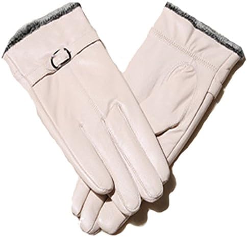 Lustear Ladies' Leather Gloves Winter Warmer Outdoor Driving Ride Glove