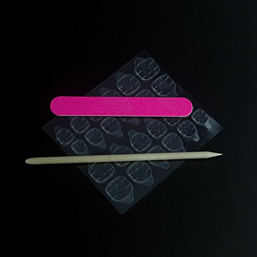 NEW Style False Nails Jelly Pink Short Nail Art Round Head Artificial False Nails 24pcs 12 Different Size (Jelly Pink)