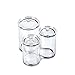 Richboom 3 Connected Compartments 100% Acrylic Cotton Bud and Ball Holder - Cosmetic Storage Makeup Organizer - Bath Accessory