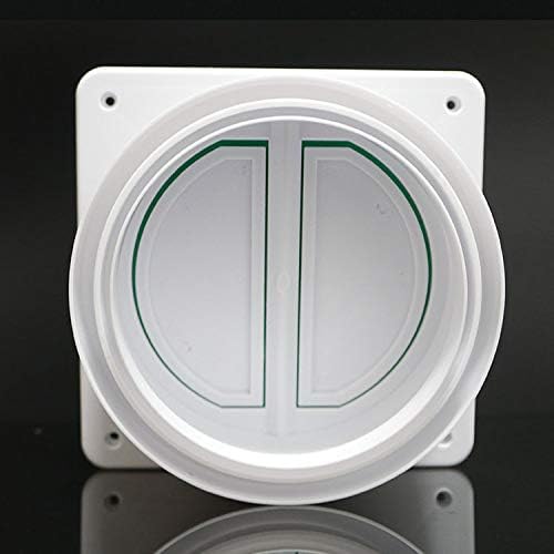 Universal Backdraft Damper Duct, Range Hood Kitchen Draft Stopper, Backflow Preventer, Vent Deflector