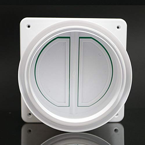Universal Backdraft Damper Duct - Range Hood Kitchen Draft Stopper - Backflow Preventer - Vent Deflector - Exhaust Fan Check Valve Anti Odor Control Valve Flue Smoke Control 15/16/18cm