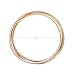 MYJS Trinity 3 Gold Plated Interlocking Bangle Bracelet with Clear Swarovski Crystals