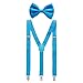Man of Men Blue Bow Ties for Men, Baby Blue Bow Tie and Suspenders for Men, Men’s Bow Ties and Blue Suspenders for Wedding, Kentucky Derby, Light Blue Bow Tie and Suspenders, Tirantes Para Hombre