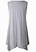 LARACE Women Plus Size Solid Basic Flowy Tank Tops Summer Sleeveless Tunic Light Gray