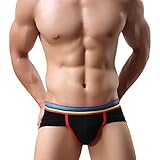 Clearance Sale! Men Intimates WEUIE Men's Sexy Modal Underwear shorts men boxers underpants Soft Briefs (XL, Black)