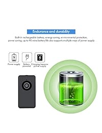 SDETER - Mini cámara oculta inalámbrica portátil con cámara espía 1080P con cámara de video y visión nocturna con batería recargable