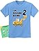 Tstars Construction 2nd Birthday Shirt Boy 2 Year Old Gifts for Boys Bulldozer I'm Digging Being 2 Toddler Kids T-Shirt 2T California Blue
