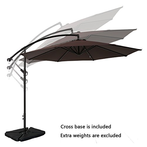 Sumbel Outdoor Living Offset Hanging Umbrella 10 Ft Cantilever Import It All