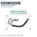 Replacement Shark Hose Handle Fits NV355, NV356, NV357 Navigator Lift-Away Vacuum, Compare To Part 153FFJ, By Think Crucial