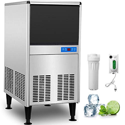 VEVOR 110V Commercial Ice Maker Heavy Duty Stainless Steel Construction