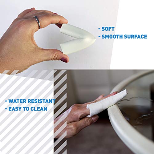 Furniture-Edge-and-Corner-Guards-204ft-Protective-Foam-Cushion-18ft-Bumper-8-Adhesive-Childsafe-Corners-Baby-Child-Proofing-Set-NonToxic-and-Safe-for-Table-Fireplace-Countertop-White