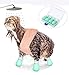 Silicone Anti-Scratch Cat Boots Anti-Scratch Cat Shoes Rubber Nail Cover Precaution Scratch Gloves for Cat Injection Cat Paw Protector for Bathing,Home Barbering,Treatment in Pet Hospital,4 Pcs (S)