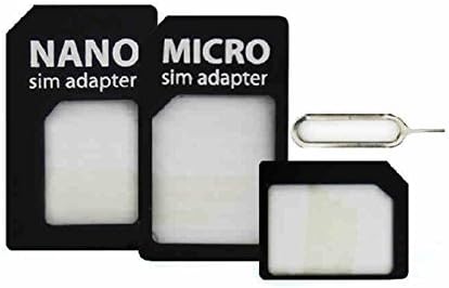 Amazon Zuanjia Nano Sim Microsim 変換アダプター ホワイト For Iphone 5 4s 4 ナノシム Simカードormicrosim Microsim Simカード Simピン 4点セット ブラック 1個 Zuanjia Sim関連アクセサリ