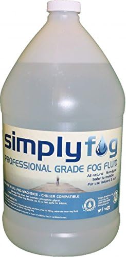 Simply Fog Professional Fog-SAFEST fog you can buy-1 Gallon All Natural Formula-Made in USA-33% more fog per gallon-no build up or clogs-no off-gassing-no noxious fumes-NO GLYCOL