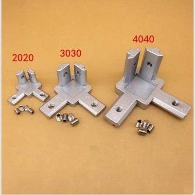 AiCheaX - 2020 3030 4040 T Slot Aluminum Profile 3-Way 90 Degree Inside Corner Bracket Interior Connector f/Alu-Profile AiCheaX - (Size: for 4040)