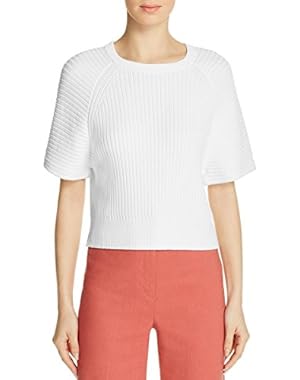 Womens Mayalee Ribbed Crew Neck Pullover Sweater