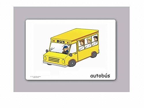 Tarjetas de vocabulario - Transporte - Transportation Flashcards in Spanish
