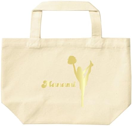 Amazon チアガール1 名入れトートバッグsサイズ エコバッグ キャンバス チアリーディング 綿100 ネーム入れ チーム名 S30 0447 エコバッグ 買い物バッグ