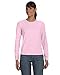 Comfort Colors Womens Ringspun Garment-Dyed Long-Sleeve T-Shirt (C3014)- Blossom,Medium