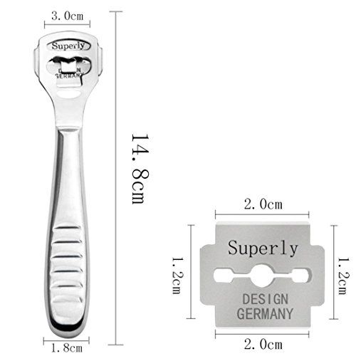 LiPing Feet Dead Skin Remover Nursing Foot Pedicure Scraping Feet Care Pedicure Callus Corn Hard Tough Skin Remover Shaver Pedicure Kit Foot Care (B)