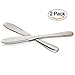 Butter knife, Food Grade 403 Stainless steel with Serrated Edge and Shredding Slots, Cream Scraper, Bread Splitter, Multi-Function