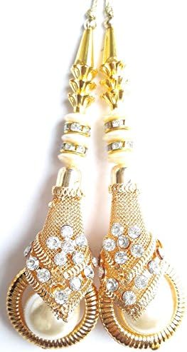 Sewing Accessories Blouse Latkans Decorative Beaded Tassels Crafting 1 Pair