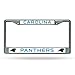 Rico Industries NFL Football Carolina Panthers Premium License Plate Chrome Frame 12