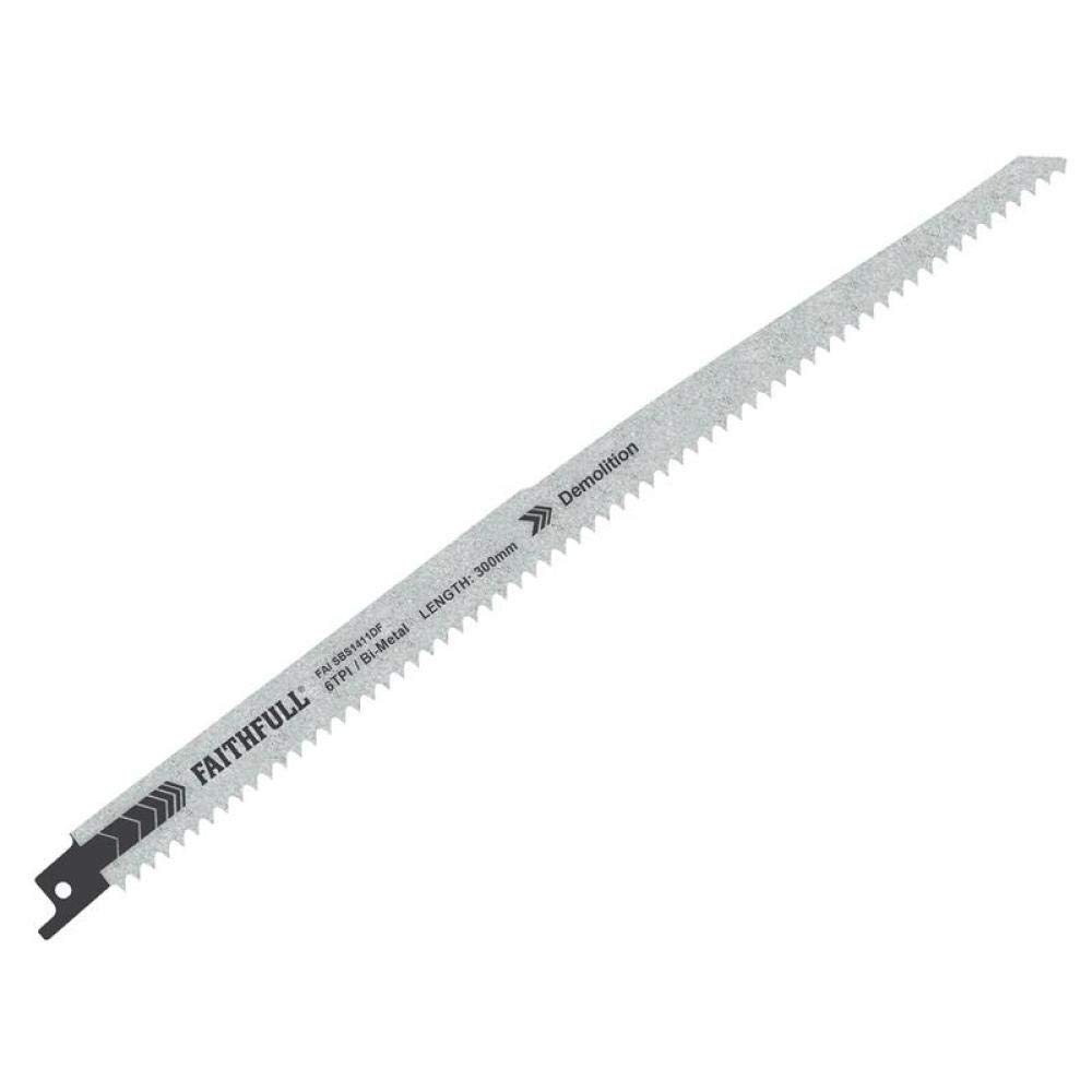 S1411DF Bi-Metal Sabre Saw Blade Demolition 300mm 6 TPI (Pack of 5)