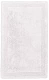 Pinzon Luxury Reversible Cotton Bath Mat - 21 x 34 inch, White