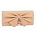Damara Women Long Faux Leather Bifold Large Bow Design Wallet Handbag,Apricot