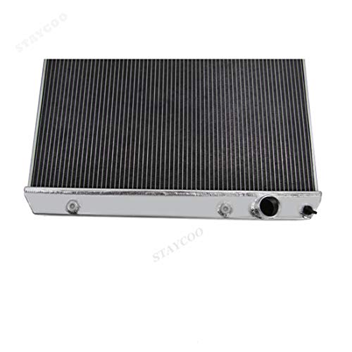 STAYCOO 62MM 4 Row Core Aluminum Radiator for 1965-1967 Pontiac LeMans Tempest GTO - Direct Replacement