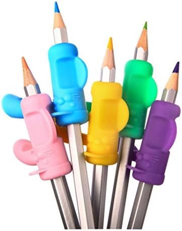 Pencil Grips, 6PCS/Set New Pencil Holder Children Pen Writing Aid Grip Posture Correction Tool …