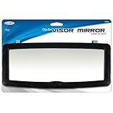 Custom Accessories 70003 Black Deluxe Visor Mirror