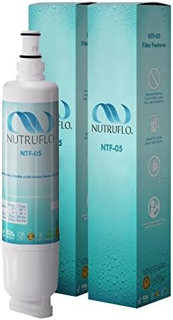 2 Pack NuTruFlo NTF-05 Compatible Replacement for 4396508, 4396510, EDR5RXD1, W10186668, 46-9010, NLC240V, Filter 5 Refrigerator Water Filter