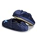ESTAMICO Toddler Boy's Premium Soft Plush Whale Slippers Cartoon Warm Winter House Shoes, US 5-6 M