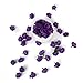 Tinksky 50pcs 3cm Artificial Roses Flower Heads Wedding Decoration (Purple)