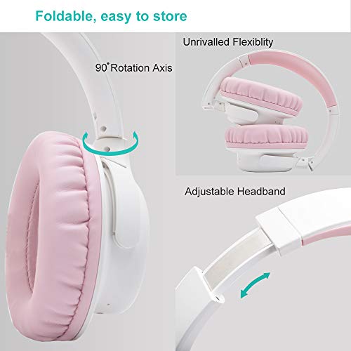 Bluetooth Headphones Over Ear, YAMAY Wireless Headphones with