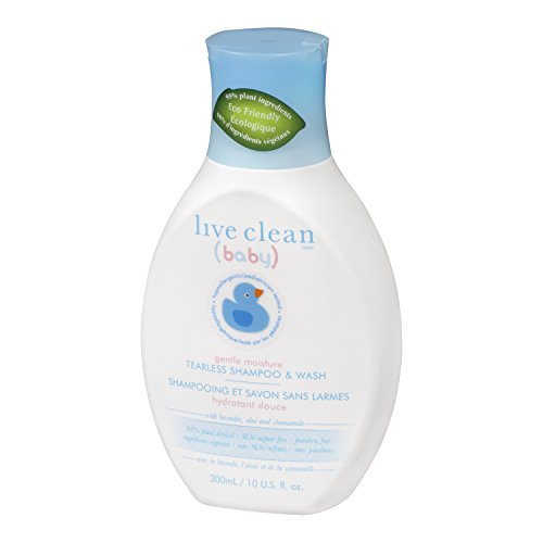 Live Clean Baby Gentle Moisture Tearless Shampoo & Wash, 10 Fluid Ounce