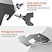 Od-sport 9 in 1 Carabiner Keychain Multitool, Stainless Steel Tactical Emergency Survival Gear, EDC Carabiner Tool, Screwdriver, Bottle Opener, Wrench, Glass Breaker Keychain